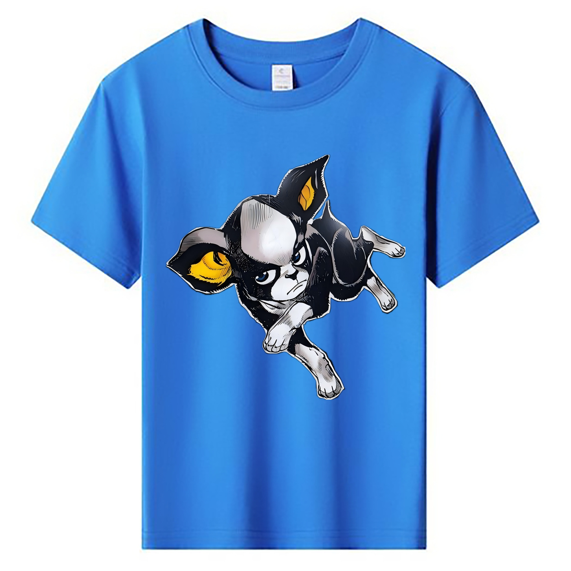 （画像用） ジョジョの奇妙な冒険 イギー JoJo's Bizarre Adventure Iggy 綿100％キッズTシャツ（フロントプリント）